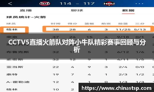 CCTV5直播火箭队对阵小牛队精彩赛事回顾与分析